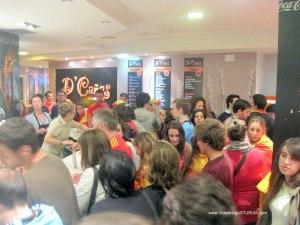 Celebraciones Eurocopa 2012 en Oviedo: Ambiente en bares