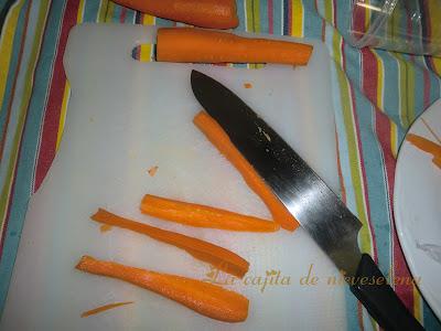 Crudités con salsa de anchoas