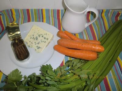 Crudités con salsa de anchoas