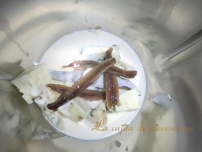 Crudités con salsa de anchoas