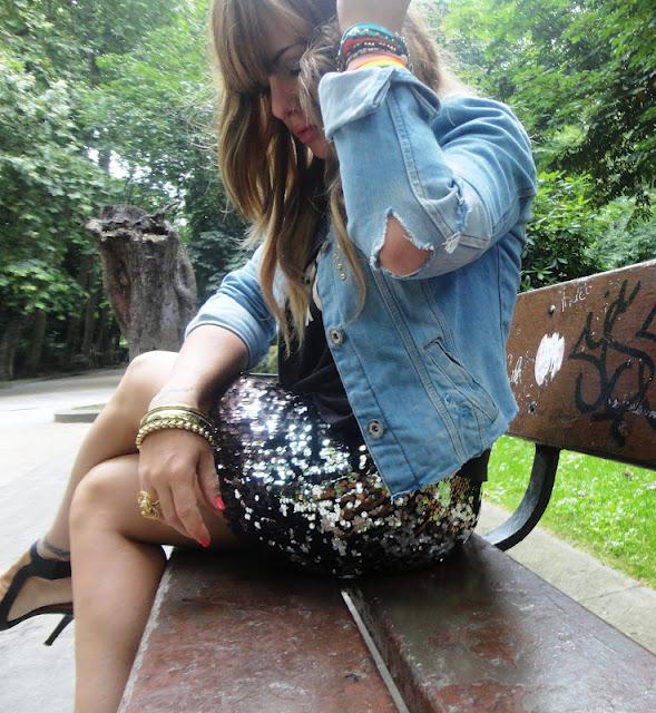 T SHIRT + PAILLETTES