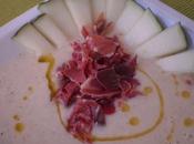 Gazpacho cremoso melon jamon