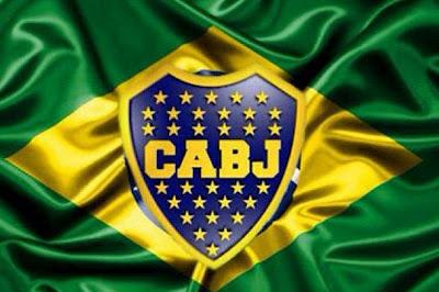 Los afiches de los brasileros cargando a Corinthians antes del partido con Boca jrs