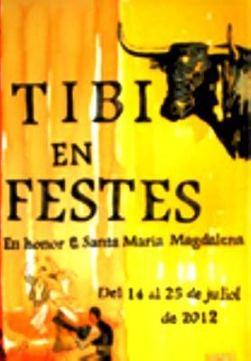 Tibi. Fiestas de Santa María Magdalena 2012