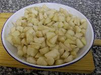 Vichyssoise de pera con wonton de queso azul