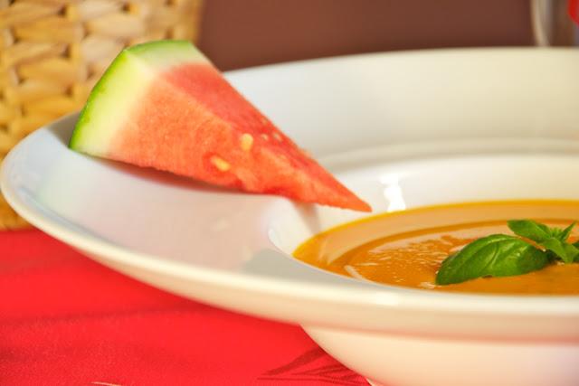 Salmorejo con sandía