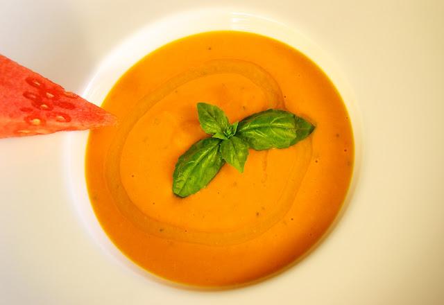 Salmorejo con sandía