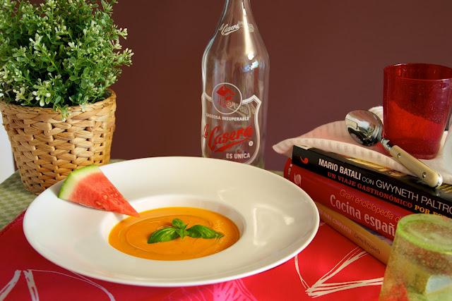 Salmorejo con sandía