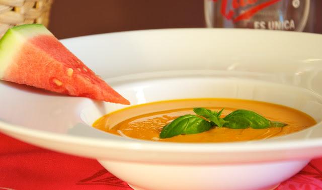 Salmorejo con sandía