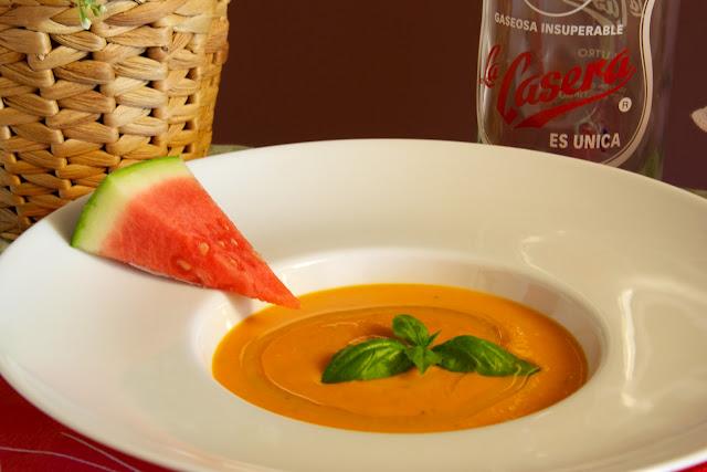 Salmorejo con sandía
