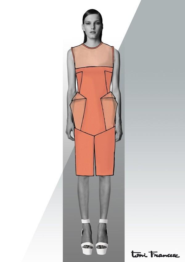 Boceto del desfile de Toni Francesc SS13