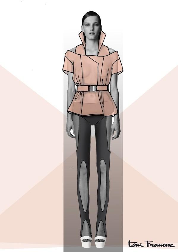 Boceto del Desfile s/s 2013 de Toni Francesc