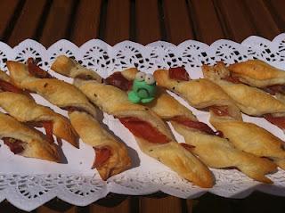 ESPIRALES DE HOJALDRE Y JAMÓN
