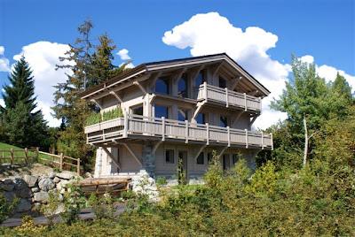 Chalet Rustico Frente al Mont Blanc