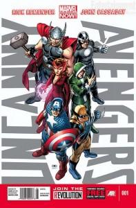 Portada de John Cassaday para Uncanny Avengers Nº 1