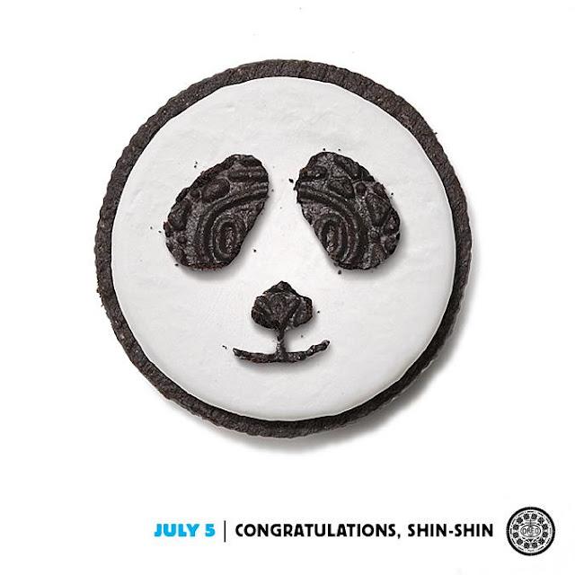 Anuncio Especial de Oreo festejando el nacimiento de un oso panda