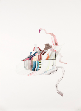 VU ST 2012 técnica mixta sobre papel 200 x 150 cm VU ST 2012 técnica mixta sobre papel 200 x 150 cm