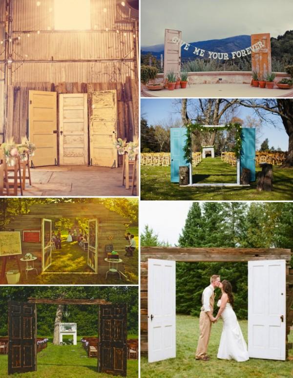 Puertas para decorar la ceremonia/Doors to decorate the ceremony