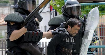 Los mineros de  “La Marcha Negra”, a punto de entrar en Madrid.