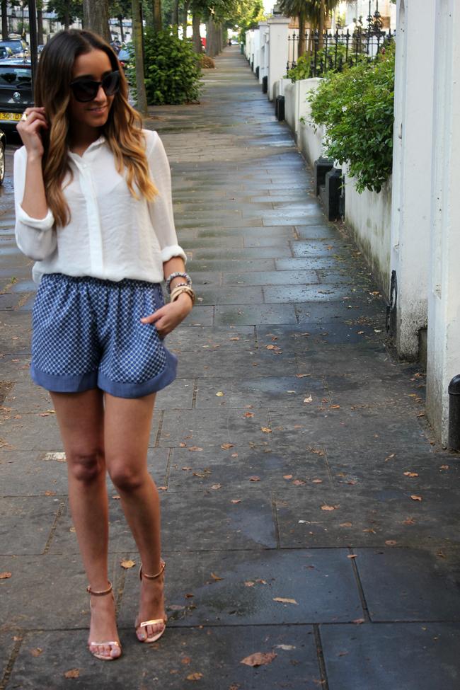 Print Scarf On My Shorts