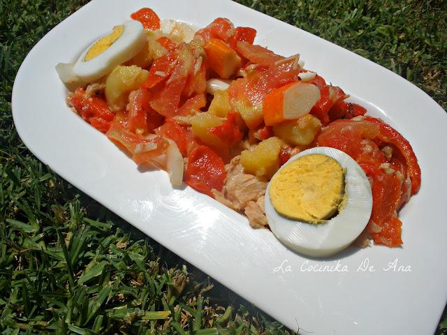 Ensalada de pimientos asados