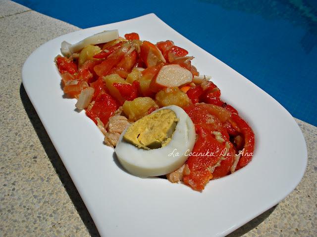 Ensalada de pimientos asados