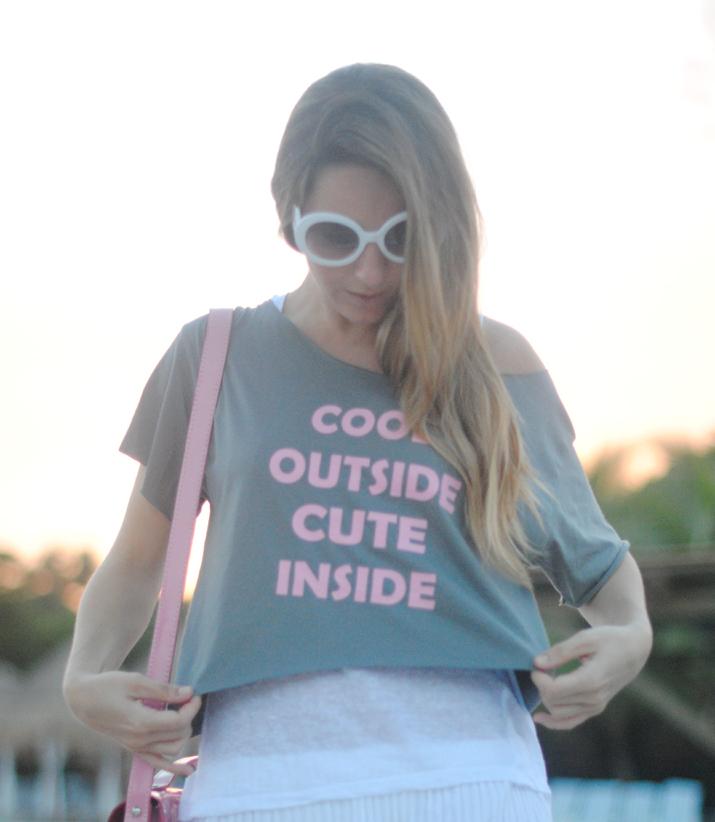 Crop top designed by fashion blogger