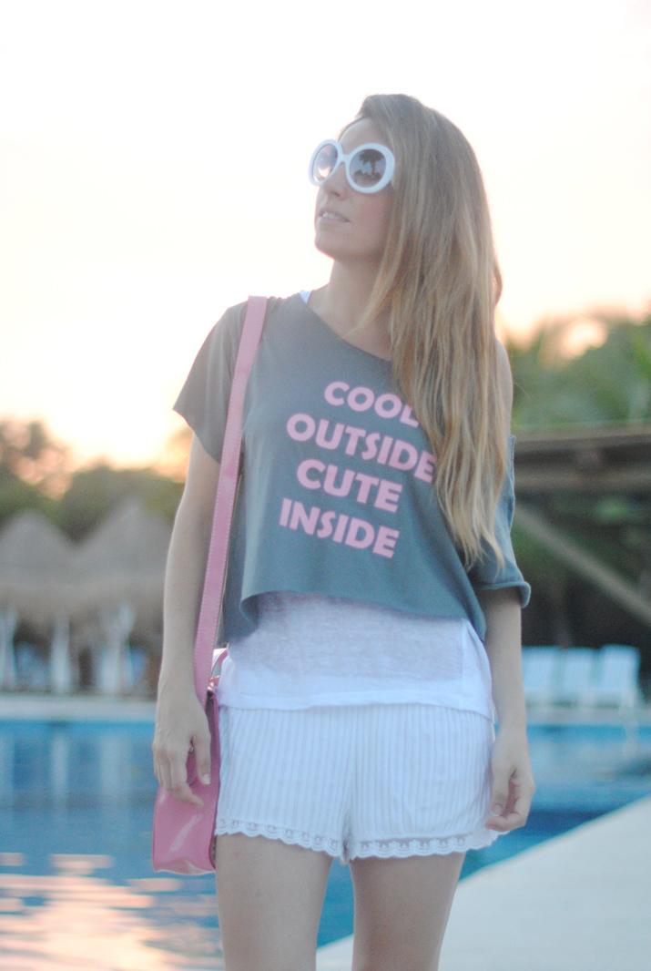 Outfit with crop top