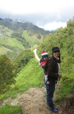 Usando un portabebes ergonómico para recorridos largos