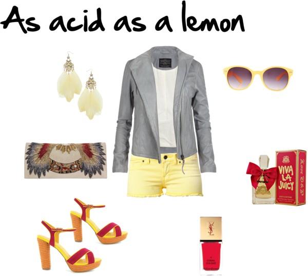 As acid as a lemon