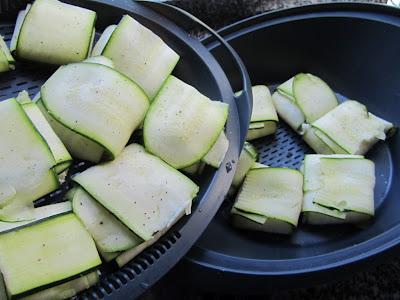 Rollitos de calabacín de pollo y tomate