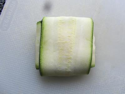 Rollitos de calabacín de pollo y tomate