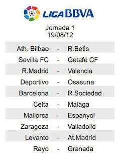 Calendario Liga 2012/13