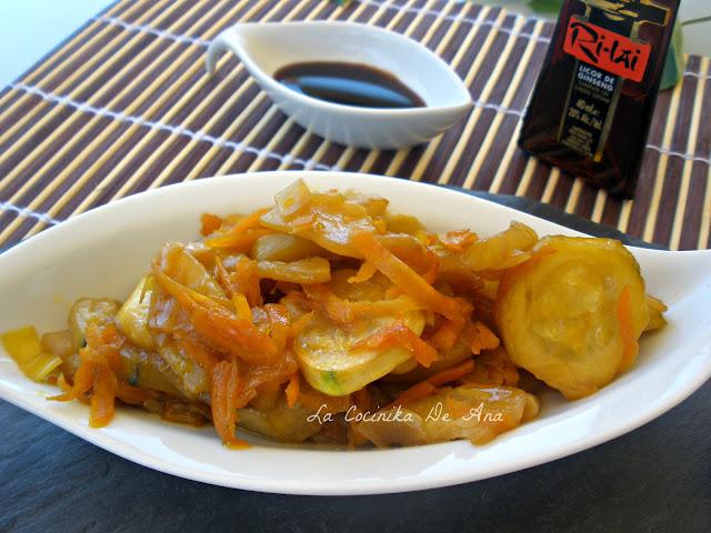 Salteado de verduras en salsa de soja