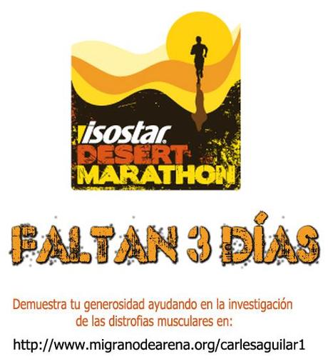 IDM - Faltan 3 días...!! - Isostar Desert Marathon, una carrera sostenible y solidaria IDM - Faltan 3 días...!! - Isostar Desert Marathon, una carrera sostenible y solidaria