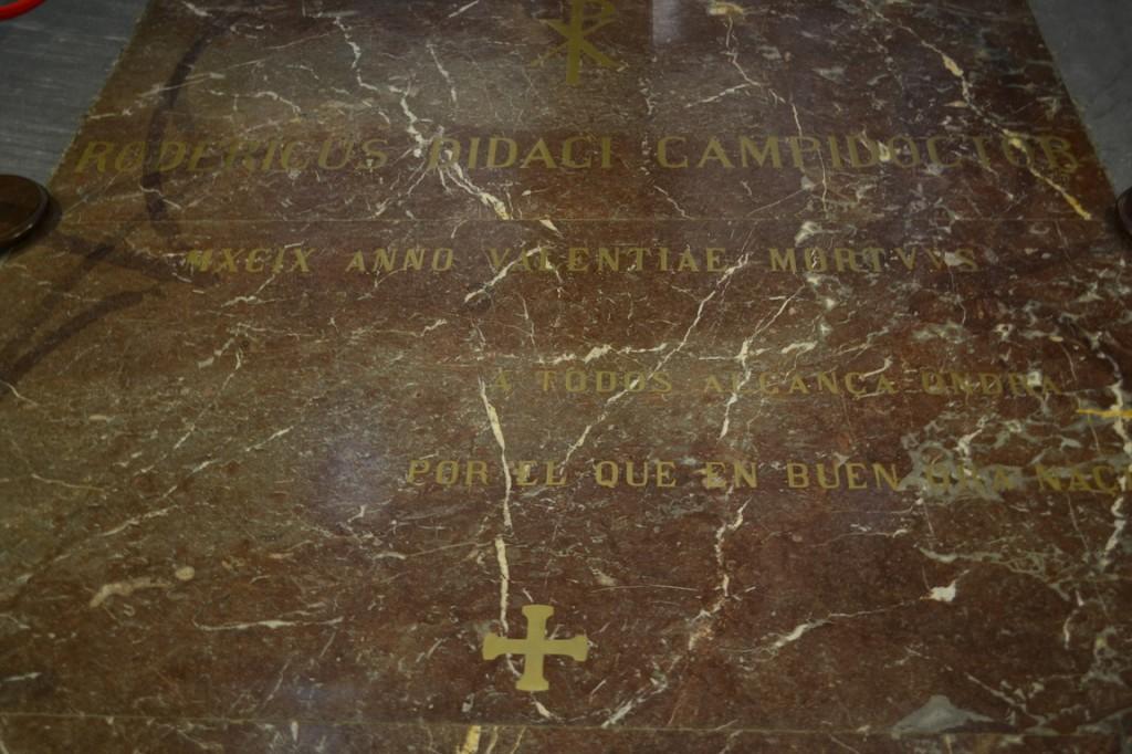 Tumba del Cid Campeador en la Catedral de Burgos