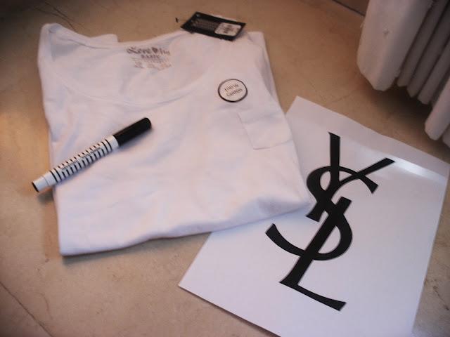 DIY - Camiseta Yves Saint Laurent