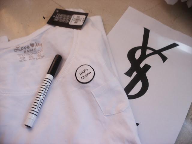DIY - Camiseta Yves Saint Laurent