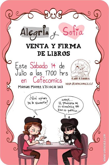 Alegría y Sofía en CafeCómics