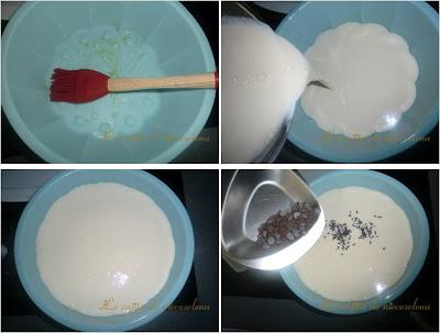 Tarta de queso con chocolate