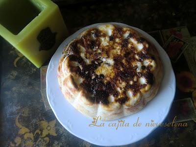 Tarta de queso con chocolate