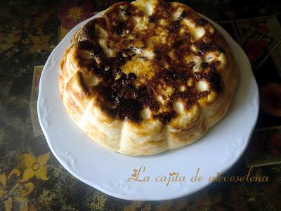 Tarta de queso con chocolate