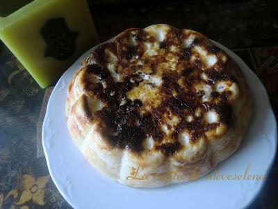 Tarta de queso con chocolate