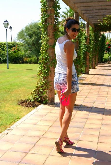 Printed pants & Fluor