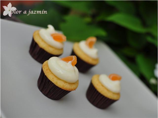 Mini magdalenas de queso y naranja