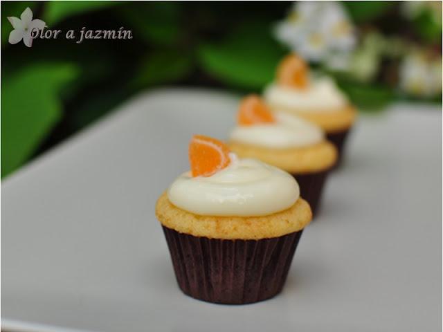 Mini magdalenas de queso y naranja