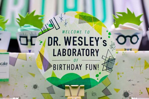   Etiquetas para Fiesta de científicos