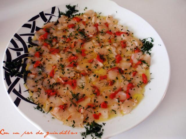 Carpaccio de vieiras