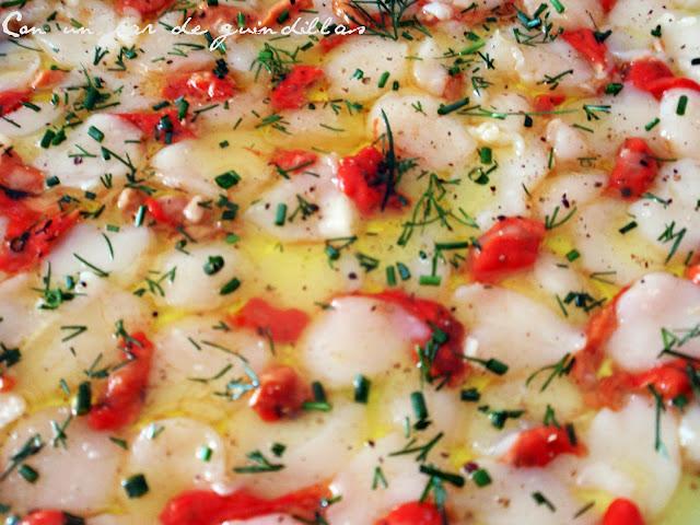 Carpaccio de vieiras