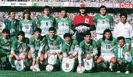 Bolivia 1994. El equipo liderado por Marco Antonio Etcheverry clasificó al Mundial. 